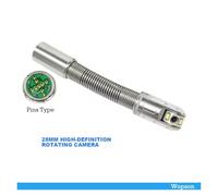 Testa della telecamera rotante ad alta definizione da 28 * 232 mm a 360° for l'ispezione di tubi, 12 LED di evidenziazione (bianchi) regolabili