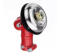 Testa dell'ingranaggio a 9 scanalature per parti di decespugliatore, lega di alluminio rossa per attrezzi da giardino da 26 mm