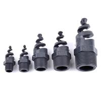 Testa dell'irrigatore a spruzzo con ugello a spirale UPVC da 5 pezzi da 1/4~1 pollice