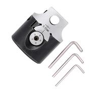 Testa di alesatura 50mm F1 con foro 12mm, Supporto fresatura per tornio porta alesatore MT2 MT3 R8 - Regolabile e ad alta precisione 0,01mm, resistente in acciaio 40CR per