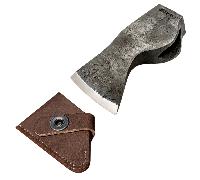 Testa di Ascia Forgiata a Mano Beavercraft con Fodero in Pelle AX1_Head