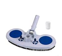 Testa di aspirazione ponderata per piscina, valvola idrostatica e spazzola per la pulizia di piastrelle in vinile in fibra di vetro, asta telescopica da 33 cm