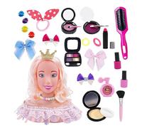 Testa di bambola per lo styling dei capelli, testa di bambola da parrucchiere per bambini - testa di parrucchiere manichino per capelli - testa di bambola per pratica cosmetologia per ragazze sopra i