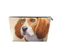 Testa di Beagle acquerello, Borsa da toilette Borsa per trucco Borsa per cosmetici Borsa da toilette da viaggio portatile