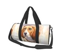 Testa di Beagle acquerello, Borsone da viaggio di grande capacità Borsa rotonda Borsa da viaggio sportiva Borsa da viaggio Borsa da fitness