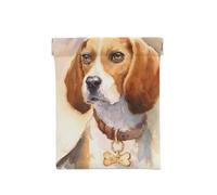Testa di Beagle acquerello, Spremere il portafoglio superiore da donna Borsa portaoggetti Piccola portamonete Portamonete