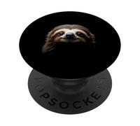 Testa di bradipo selvaggio animali forestali tropici arte PopSockets PopGrip Adesivo