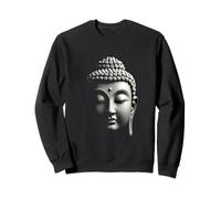Testa di Buddha Arte Zen Spirituale Felpa