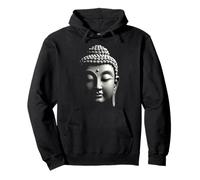 Testa di Buddha Arte Zen Spirituale Felpa con Cappuccio