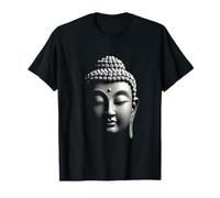 Testa di Buddha Arte Zen Spirituale Maglietta