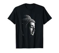 Testa di Buddha Arte Zen Spirituale Maglietta