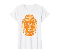 Testa di Buddha Saggezza Buddista Maglietta con Stampa Grafica Economica