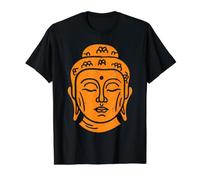 Testa di Buddha Saggezza Buddista Maglietta con Stampa Grafica Economica