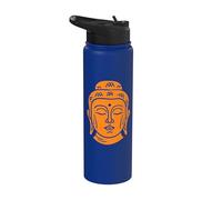 Testa di Buddha saggezza buddista Stainless Steel Insulated Water Bottle