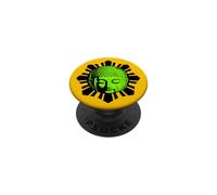 Testa di Buddha verde neon sole nero PopSockets PopGrip Adesivo