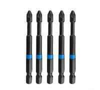 testa di cacciavite, Set di punte for cacciavite 75 mm PZ1 PZ2 PZ3 1/4 di pollice gambo esagonale lega magnetica acciaio Pozi 5 pezzi for utensili elettrici(PZ2)