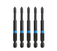 testa di cacciavite, Set di punte for cacciavite 75 mm PZ1 PZ2 PZ3 1/4 di pollice gambo esagonale lega magnetica acciaio Pozi 5 pezzi for utensili elettrici(PZ1)