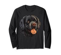 Testa di Cane Majestic Terranova - Newf Lover Maglia a Manica