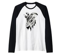 Testa di Capra Maglia con Maniche Raglan