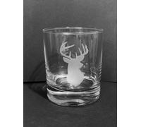 Testa di Cervo su Un Whisky Vetro Regalo