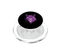 Testa Di Cervo Viola Con Spruzzi Di Vernice PopSockets PopGrip per MagSafe