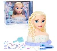 Testa di Deluxe Elsa The Snow Queen da pettinare Frozen 2 Disney, 18 Pezzi Inclusi Accessori da Indossare e Condividere, Giocattoli per Bambini dai 3 Anni in su di Just Play