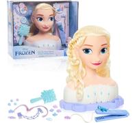 TESTA DI ELSA FROZEN DISNEY STYLING CAPELLI SUPER CHIOMA DELUXE DA ACCONCIARE BA