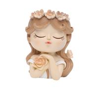 Testa di fata decorativa, decorazione per la casa, scultura da fata, vaso da