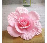 testa di fiore artificiale, 30 cm gigante PE schiuma rosa simulazione fiori ramo sfondo matrimonio decorazione peonia giardino muro strada palco festa fornitura multicolore(Pink-a)