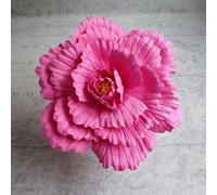 testa di fiore artificiale, 30 cm gigante PE schiuma rosa simulazione fiori ramo sfondo matrimonio decorazione peonia giardino muro strada palco festa fornitura multicolore(Rose Red-b)