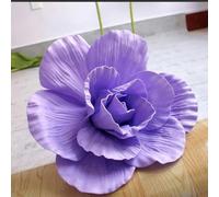 testa di fiore artificiale, 30 cm gigante PE schiuma rosa simulazione fiori ramo sfondo matrimonio decorazione peonia giardino muro strada palco festa fornitura multicolore(Purple-a)