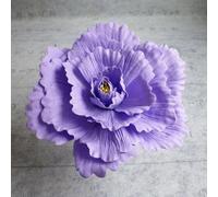 testa di fiore artificiale, 30 cm gigante PE schiuma rosa simulazione fiori ramo sfondo matrimonio decorazione peonia giardino muro strada palco festa fornitura multicolore(Purple-b)