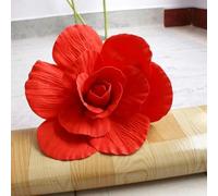 testa di fiore artificiale, 30 cm gigante PE schiuma rosa simulazione fiori ramo sfondo matrimonio decorazione peonia giardino muro strada palco festa fornitura multicolore(Red-a)