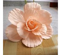 testa di fiore artificiale, 30 cm gigante PE schiuma rosa simulazione fiori ramo sfondo matrimonio decorazione peonia giardino muro strada palco festa fornitura multicolore(Champagne-a)