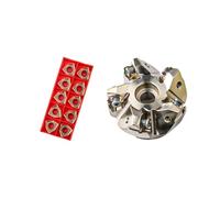 Testa di fresatura for tornio MFWN 90 gradi MFWN90 taglio pesante esagonale a doppia faccia Testa for frese for spianatura Disco for frese ad inserto WNMU 0806(WNMU080608 10pcs,D50R-22-4T)