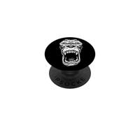 Testa di gorilla - Maschio di gorilla - Capobanda della PopSockets PopGrip Adesivo