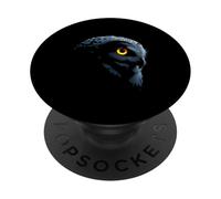 Testa di gufo selvaggio Foresta Uccello PopSockets PopGrip Adesivo