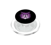 Testa Di Gufo Viola Con Spruzzi Di Vernice PopSockets PopGrip per MagSafe