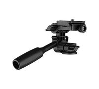 Testa di HUIOP Testa inclinabile panoramica a 3 vie 360 ° utile panoramica 3KG con maniglia Piastra di sgancio rapido Universale 1/4 Montaggio per montaggio su treppiede per fotocamera