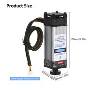 Testa di lavoro a lunghezza focale regolabile da 10W per macchine CNC e di incisione