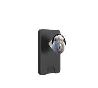 Testa di leone bianco leone PopSockets PopWallet per MagSafe