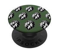 Testa di leone geometrica re safari adorabile padre PopSockets PopGrip Adesivo
