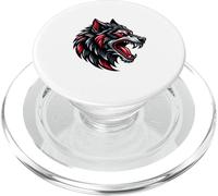 Testa di Lupo Aggressivo Arrabbiato PopSockets PopGrip per MagSafe