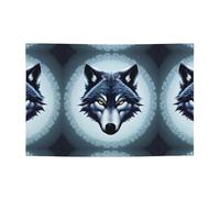 Testa di lupo feroce stampa di striscioni natalizi e fondali da appendere, decora facilmente la scena della tua festa