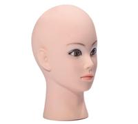 Testa di manichino calvo marrone femminile cosmetologia professionale per parrucche che fanno esposizione parrucche occhiali capelli occhiali caschi display testa modello