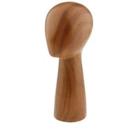 Testa di manichino con venature del legno per esporre parrucche e cappelli, supporto realistico in fibra di vetro, circonferenza della testa 56 cm, taglia unisex per adulti