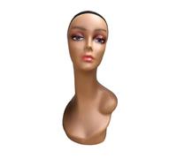 Testa di manichino da donna, modello leggero e versatile, circonferenza della testa 53 cm, altezza 48 cm, espositore per cappelli/parrucche(Style A)