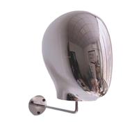 Testa di manichino da parete per cuffie, copricapo e parrucche