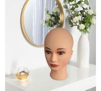Testa di manichino femminile, modello per espositore per parrucche, per cuffie