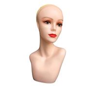 Testa di manichino femminile professionale per trucco, 53 cm, per parrucche, parrucchi, cappucci, colore della pelle